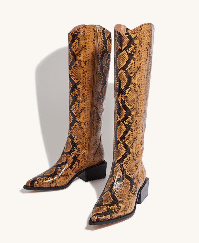 Buck Knee High Boot - Boots Long | Womens Shoes - Mi Piaci