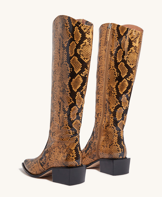 Buck Knee High Boot - Boots Long | Womens Shoes - Mi Piaci