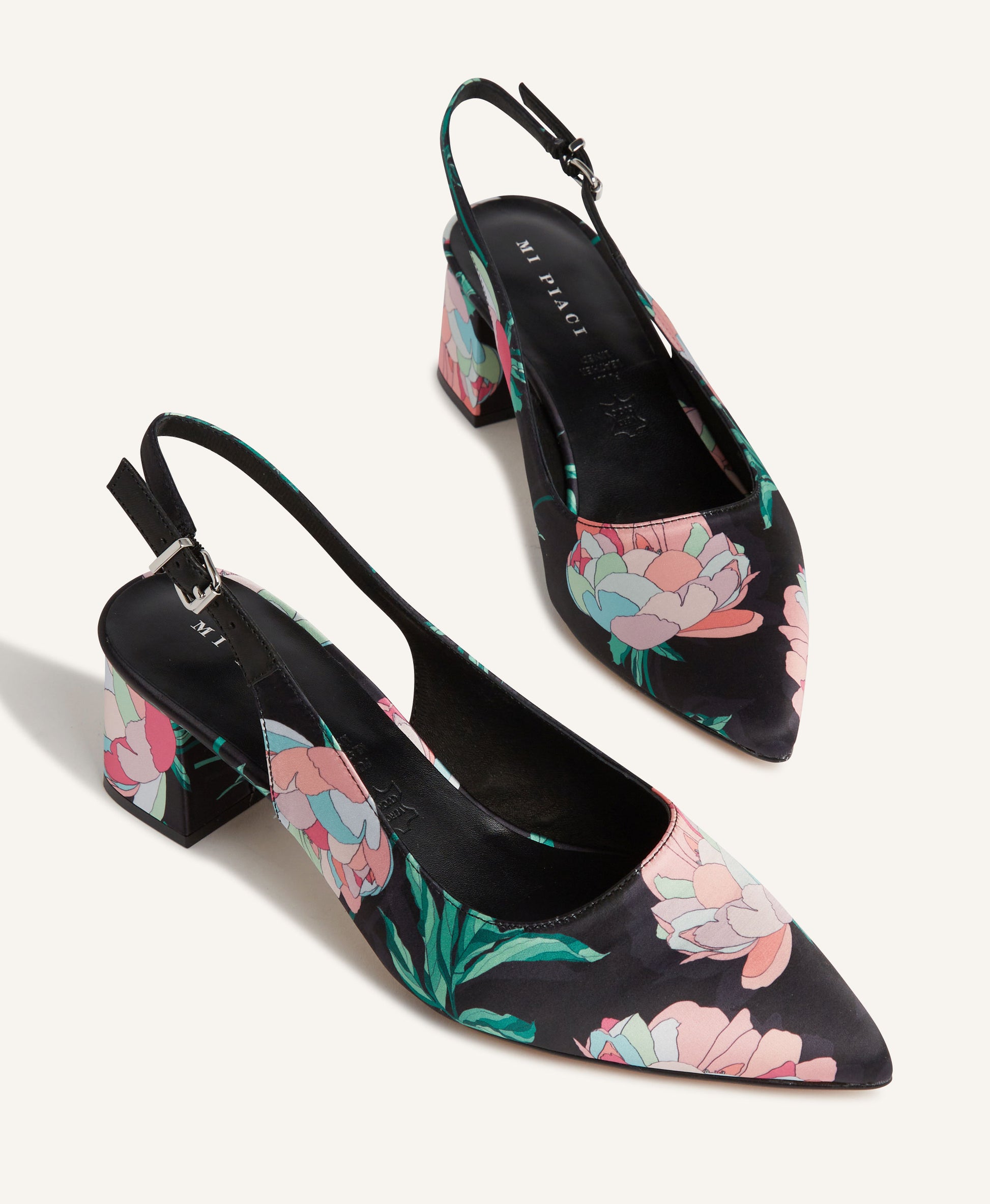 Duchess Satin Slingback Heel - Heels Low | Womens Shoes - Mi Piaci