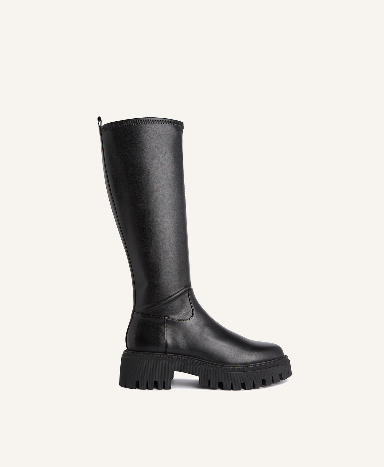 Flint Knee High Combat Boot - Boots Long | Womens Shoes - Mi Piaci