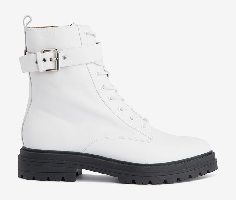 Niko Leather Combat Boot - Boots Ankle | Womens Shoes - Mi Piaci