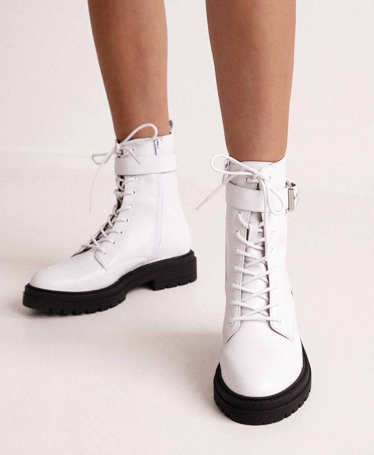 Niko Leather Combat Boot - Boots Ankle | Womens Shoes - Mi Piaci