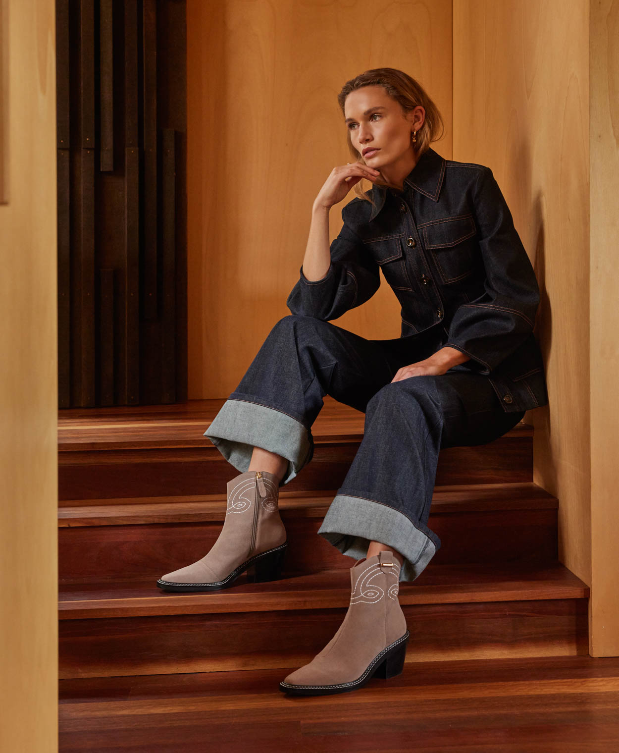 Wheeler Cowboy Boot - Boots Ankle | Womens Shoes - Mi Piaci