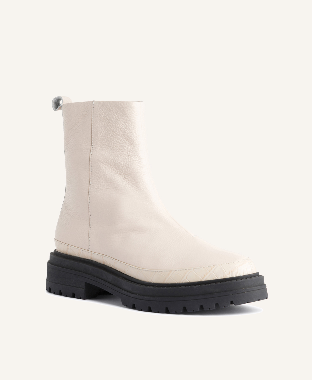 Cream 2024 croc boots