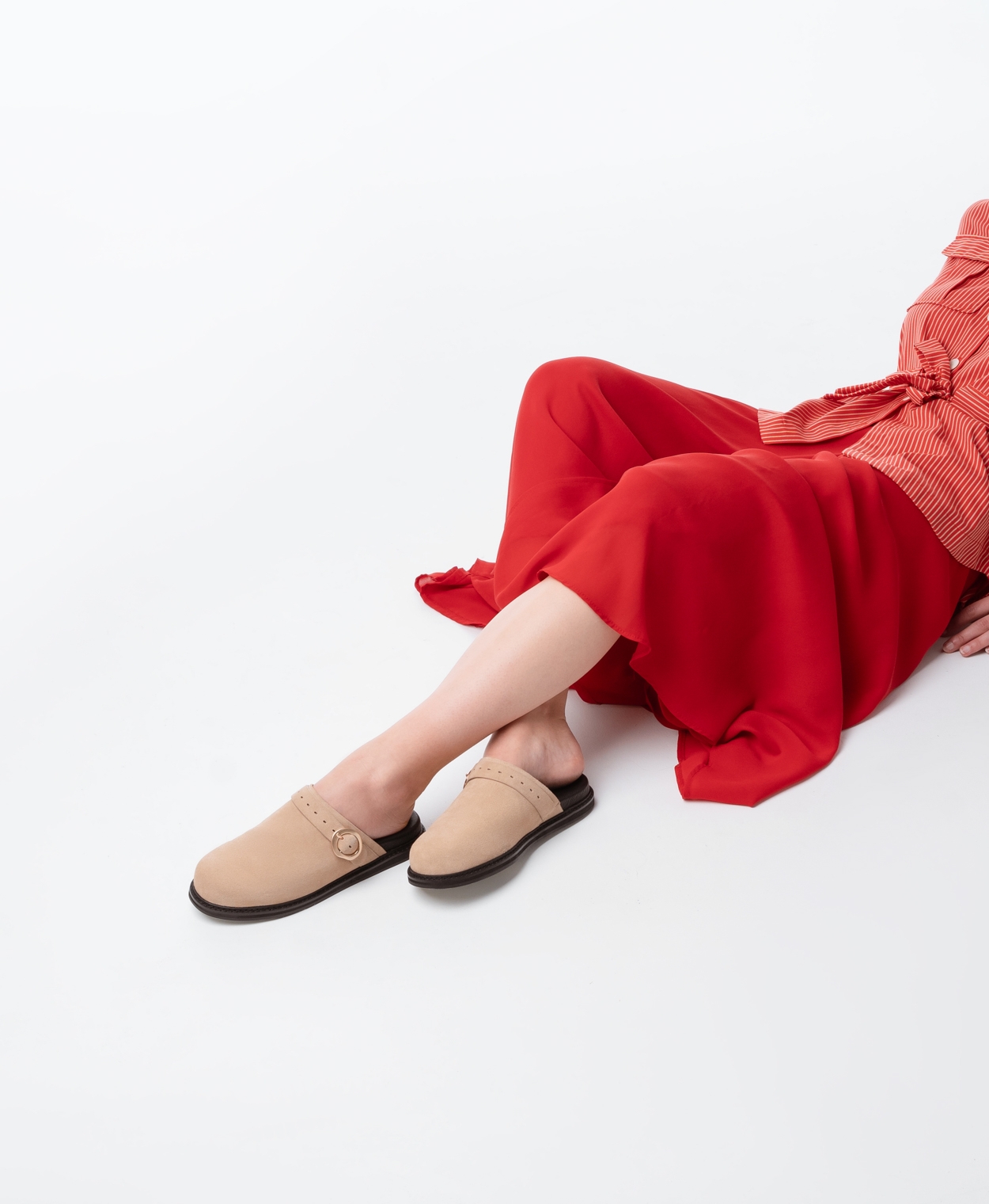Honey leather top women's kelli flats