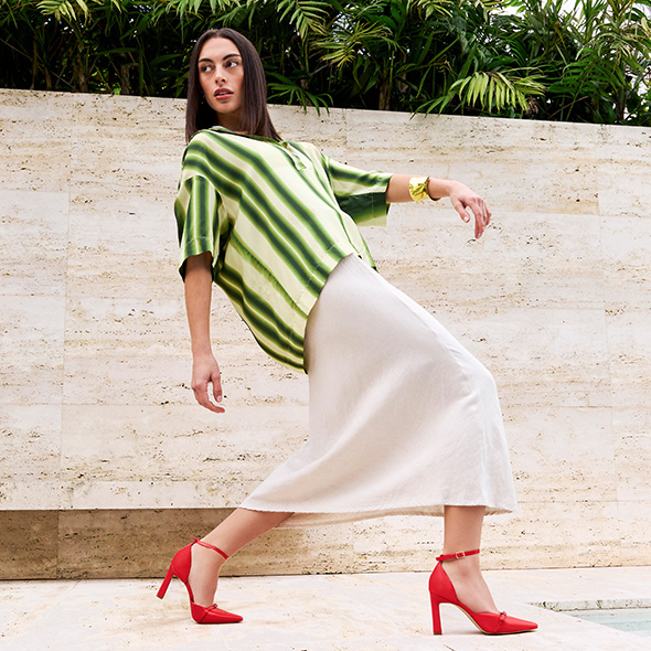 Shop Luxury Leather Heels Sandals Mules Mi Piaci