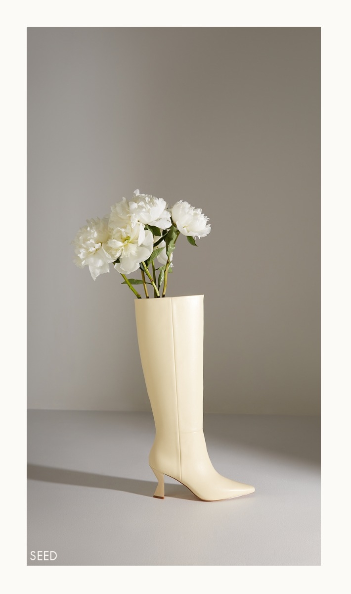 Shop Seed Knee High Boot in French Vanilla Leather