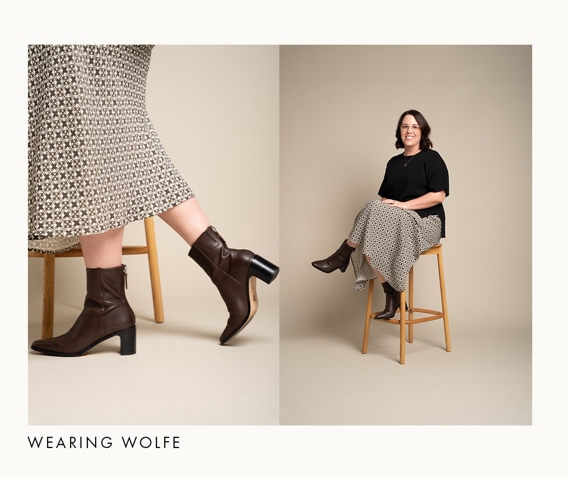 Shop Wolfe Ankle Boots in Dark Coffee Leather