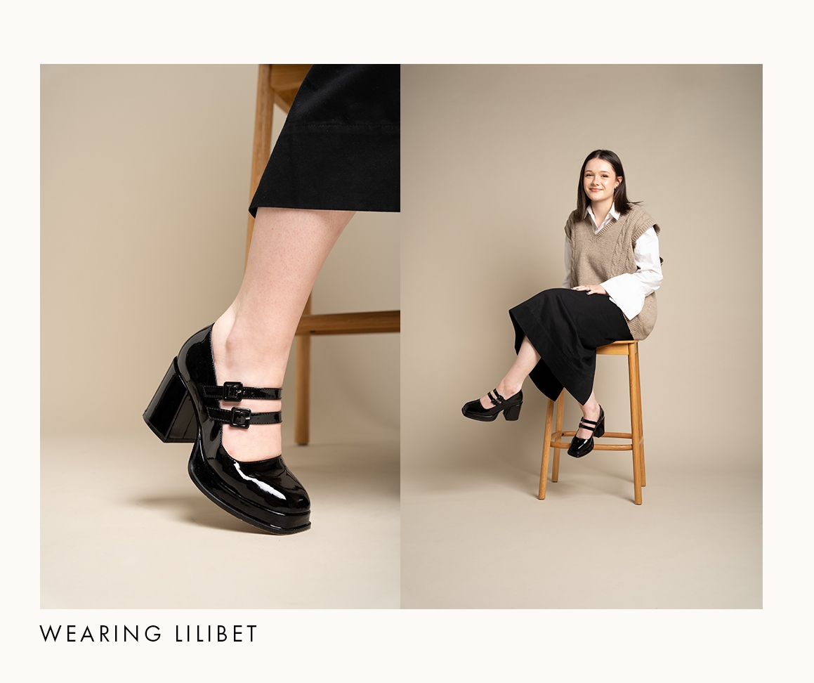 Shop Lilibet Black Patent Heels