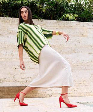Shop Luxury Leather Heels Sandals Mules Mi Piaci